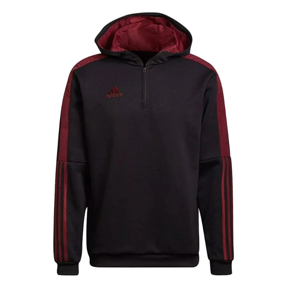 Adidas Men Tiro Long Track Top Jacket Black Red Athletic Run GYM Jackets H60016